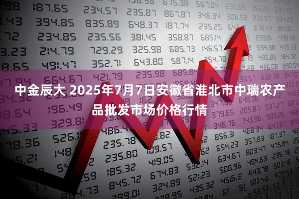 中金辰大 2025年7月7日安徽省淮北市中瑞农产品批发市场价格行情